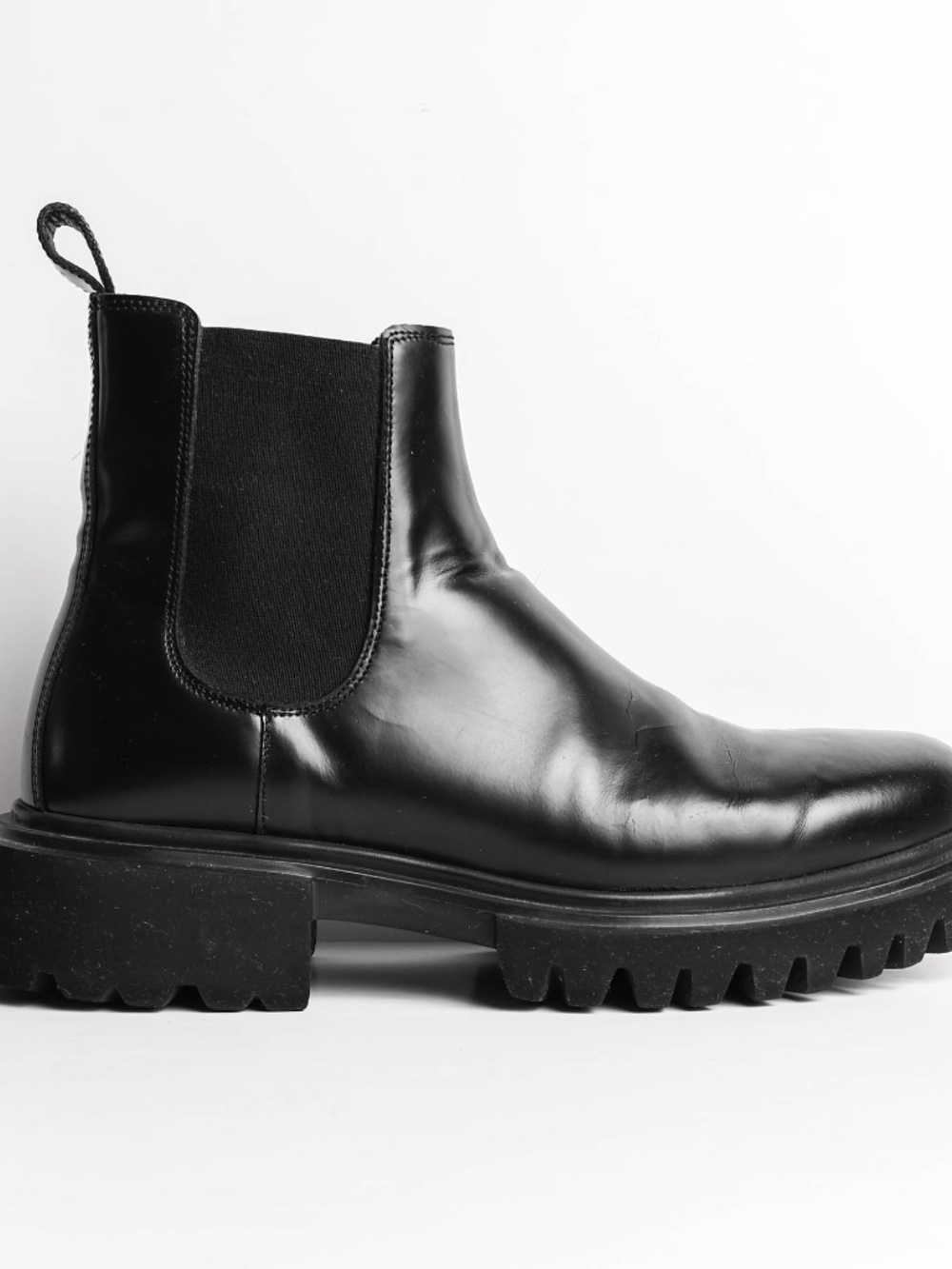 Awesome Allsaints Leather Lug Sole Boots Made In Portugal